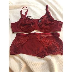 Burgundy Torrid Set